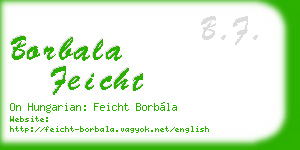 borbala feicht business card