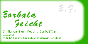 borbala feicht business card